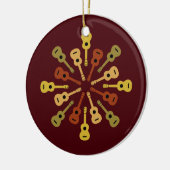 Ukulelegewohnheitsverzierung Keramikornament (Links)