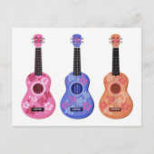 Ukuleles Postcard Postkarte (Vorderseite)