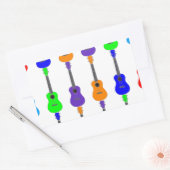 Ukuleles Rechteckiger Aufkleber (Umschlag)