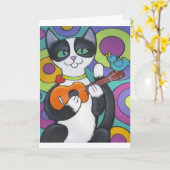 UkuleleSerenade Karte (Gelbe Blume)