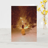 Ukulelewintermärchenland Karte (Gelbe Blume)