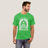 Ukulelist Zitat retro T-Shirt (Vorne ganz)