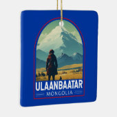 Ulaanbaatar Mongolei - Falconeria Locarno Vintag Keramikornament (Rechts)