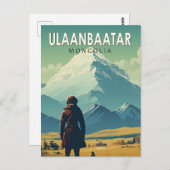 Ulaanbaatar Mongolei - Falconeria Locarno Vintag Postkarte (Vorne/Hinten)