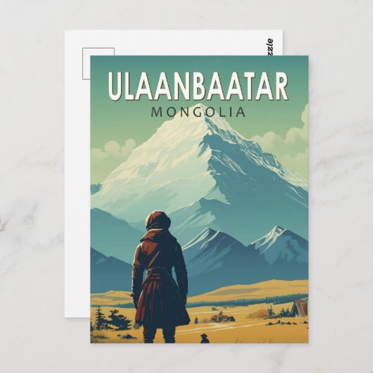 Ulaanbaatar Mongolei - Falconeria Locarno Vintag Postkarte (Vorne/Hinten)