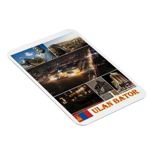 Ulan Bator - Mongolei - Mosaik - Magnet (Rechte Seite)