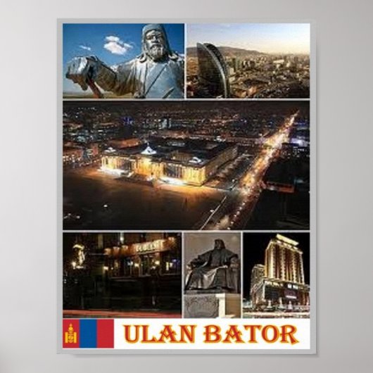 Ulan Bator - Mongolei - Mosaik - Poster (Vorne)