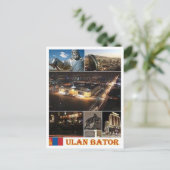 Ulan Bator - Mongolei - Mosaik - Postkarte (Stehend Vorderseite)