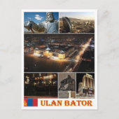 Ulan Bator - Mongolei - Mosaik - Postkarte (Vorderseite)