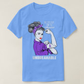 Ulcerative Colitis Warrior Unbreakable Awareness G T-Shirt (Design vorne)