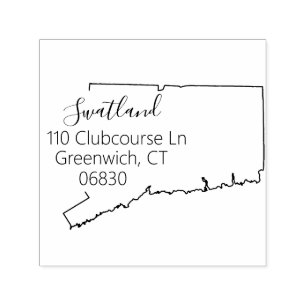 ÜLG Staat der Briefmarke "Connecticut Rücksende Permastempel
