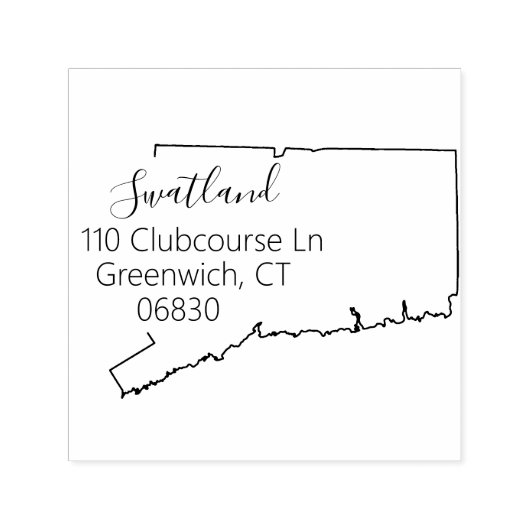 ÜLG | Staat der Briefmarke der Rücksendeadresse Co Permastempel (Design)