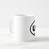 ULLR Breckenridge Colorado Kaffeetasse (Vorderseite Links)