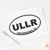 ULLR Breckenridge Colorado Ovaler Aufkleber (Umschlag)