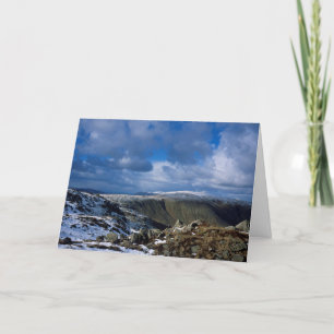 Ullscarf und Skiddaw Winter Feiertagskarte