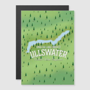 Ullswater Lake District Reiseplakat. Magnetkarte