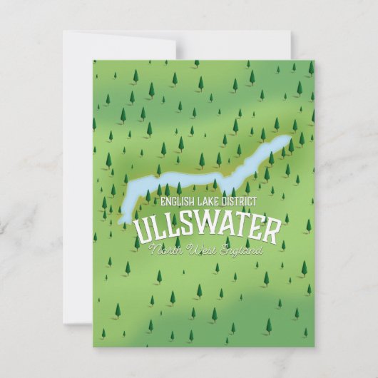 Ullswater Lake District Reiseplan Poster. (Vorderseite)
