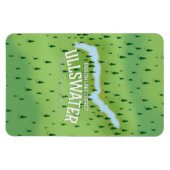 Ullswater Lake District Reiseplan Poster. Magnet (Horizontal)