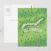 Ullswater Lake District Reiseplan Poster. Postkarte (Vorne/Hinten)