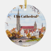 Ulm Kathedrale von Farida Greenfield in Deutschlan Keramik Ornament (Vorne)