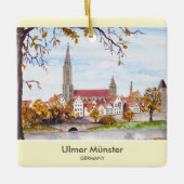 Ulm Minster Germany Painting by Farida Greenfield Keramikornament (Vorderseite)