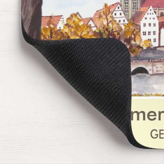 Ulm Minster Germany Painting by Farida Greenfield Mousepad (Ecke)