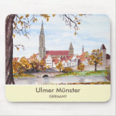 Ulm Minster Germany Painting by Farida Greenfield Mousepad (Vorne)