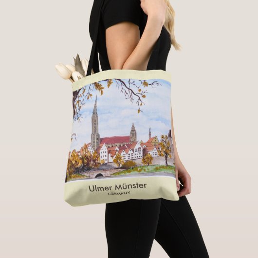 Ulm Minster Germany Painting by Farida Greenfield Tasche (Von Nahem)