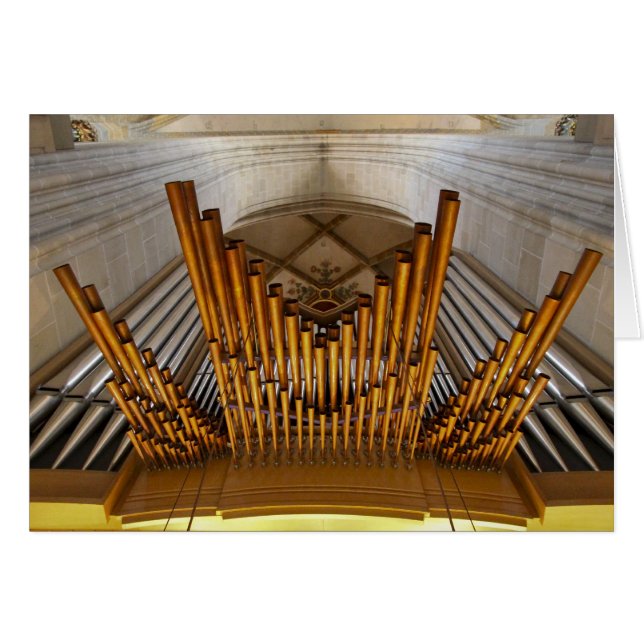 Ulm Munster Organkarte (Vorderseite (Horizontal))