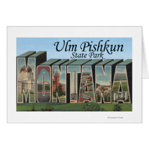 Ulm Pishkun Staat Park, Montana