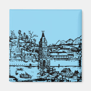 Ulm Stadt in Baden-Württemberg in Deutschland Magnet