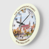 Ulmer Kathedrale in Deutschland Malerei Große Wanduhr (Winkel)