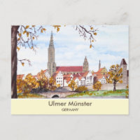 Ulmer Kathedrale in Deutschland Malerplatz