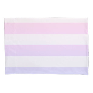 Ulra violet und rosa Pastellstreifen Kissenbezug