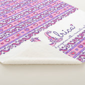 Ulrica Name bedeutet Herz und Blume Kunstdecke Sherpadecke (3/4)