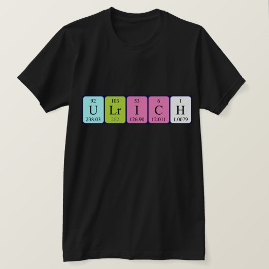 Ulrich Periodenname Shirt (Design vorne)
