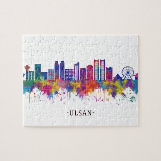 Ulsan South Korea Skyline Puzzle (Horizontal)
