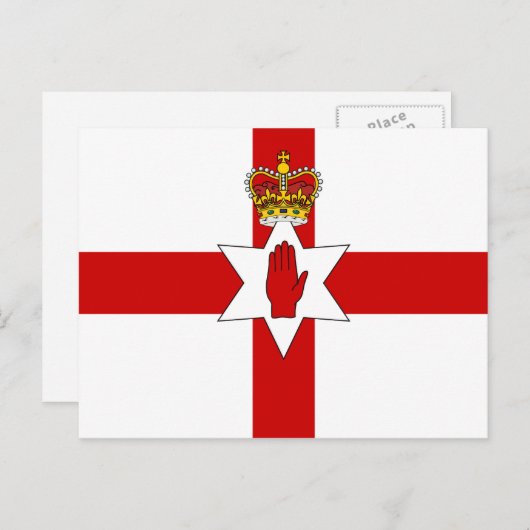Ulster Banner Northern Ireland Flag Postkarte (Vorne/Hinten)