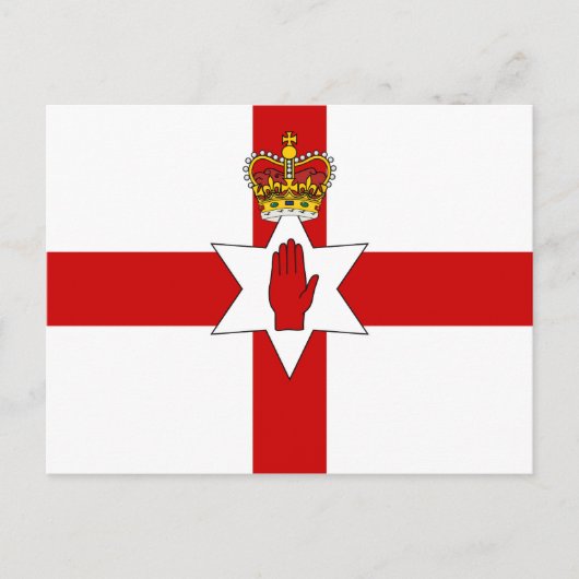 Ulster Banner Northern Ireland Flag Postkarte (Vorderseite)