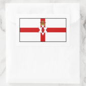 Ulster Banner Northern Ireland Flag Rechteckiger Aufkleber (Tasche)