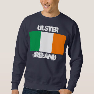 Ulster, Irland mit irischer Flagge Sweatshirt
