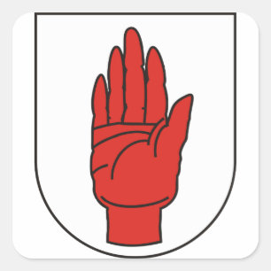 Ulster, Irland Quadratischer Aufkleber
