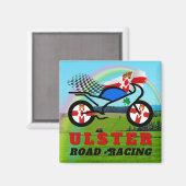 Ulster Motorrad Road Racing Magnet (Vorderseite/Rückseite)