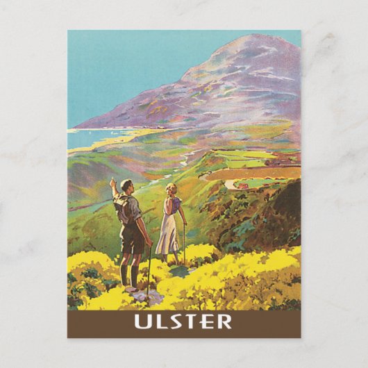 Ulster Northern Ireland Vintage Travel Postkarte (Vorderseite)