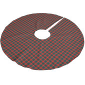 Ulster Red Tartan Kariert Polyester Weihnachtsbaumdecke (Schrägansicht)