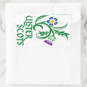 Ulster-Schotte-Design Rechteckiger Aufkleber (Tasche)