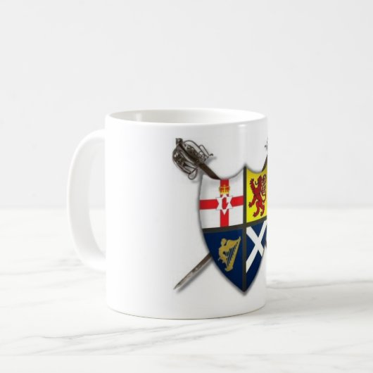 Ulster-Schotten/Schotte-Irisches Wappen Tasse (Vorderseite Links)