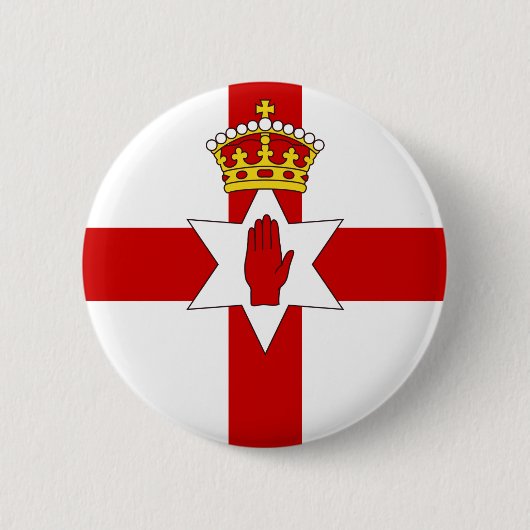 Ulsterflagge Nordirland Button (Vorderseite)