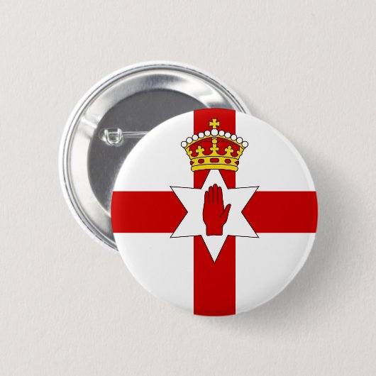 Ulsterflagge Nordirland Button (Vorne & Hinten)