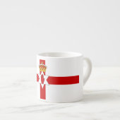 Ulsterflagge Nordirland Espressotasse (Vorderseite Rechts)